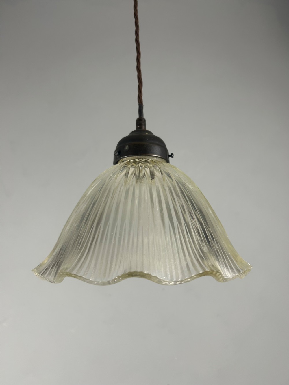Holophane Style Pendant Ceiling Light, Rewired  View VI