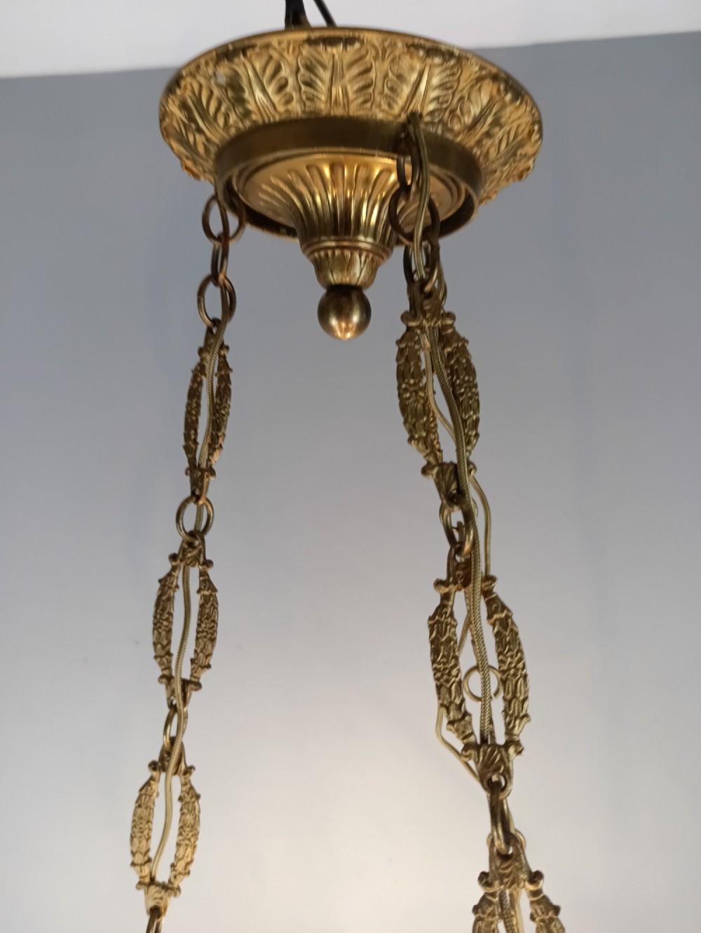 French 6 Light Empire Chandelier View III