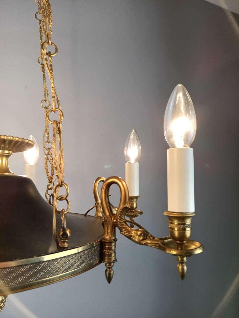French 6 Light Empire Chandelier View VII