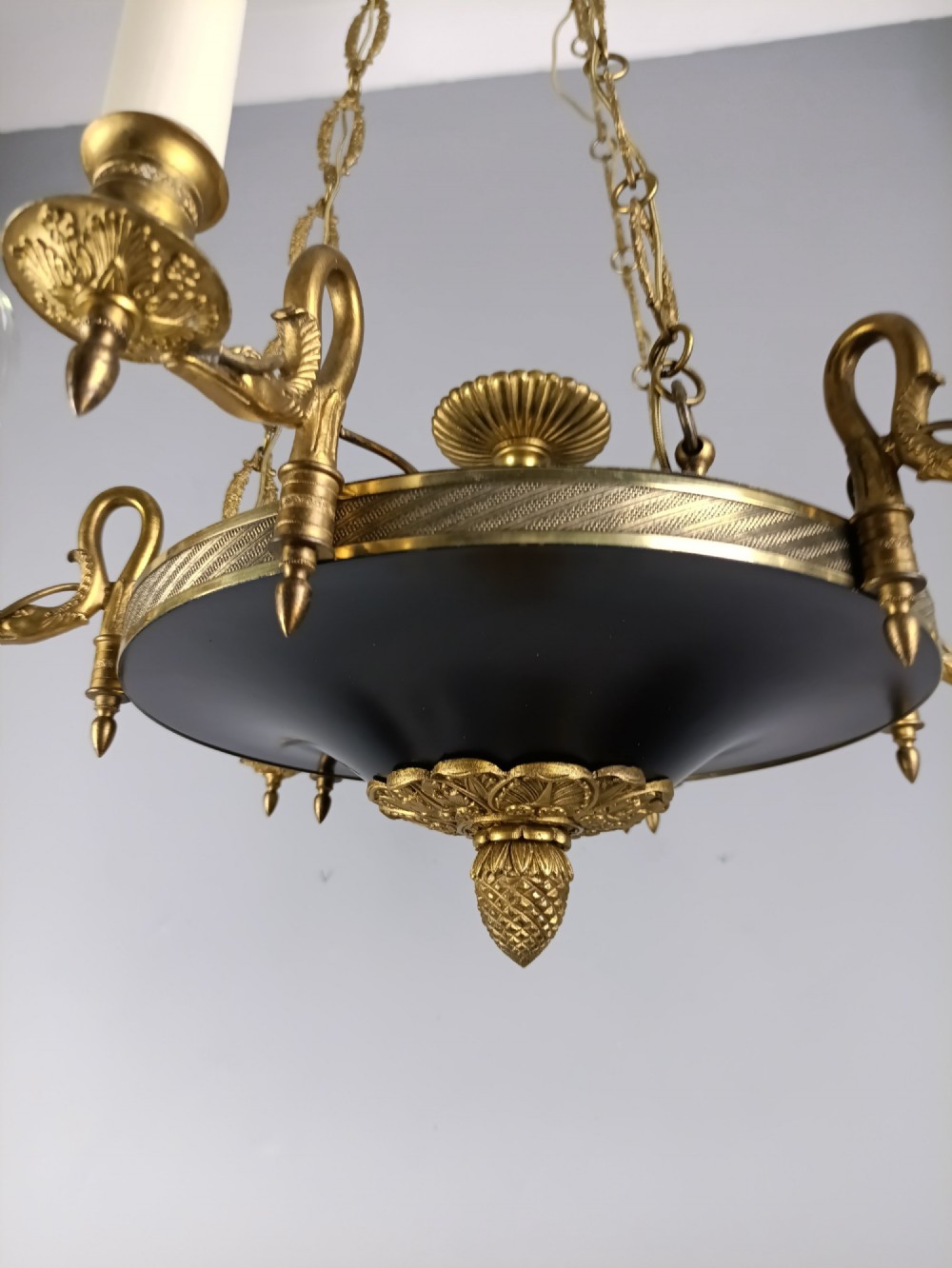 French 6 Light Empire Chandelier View X