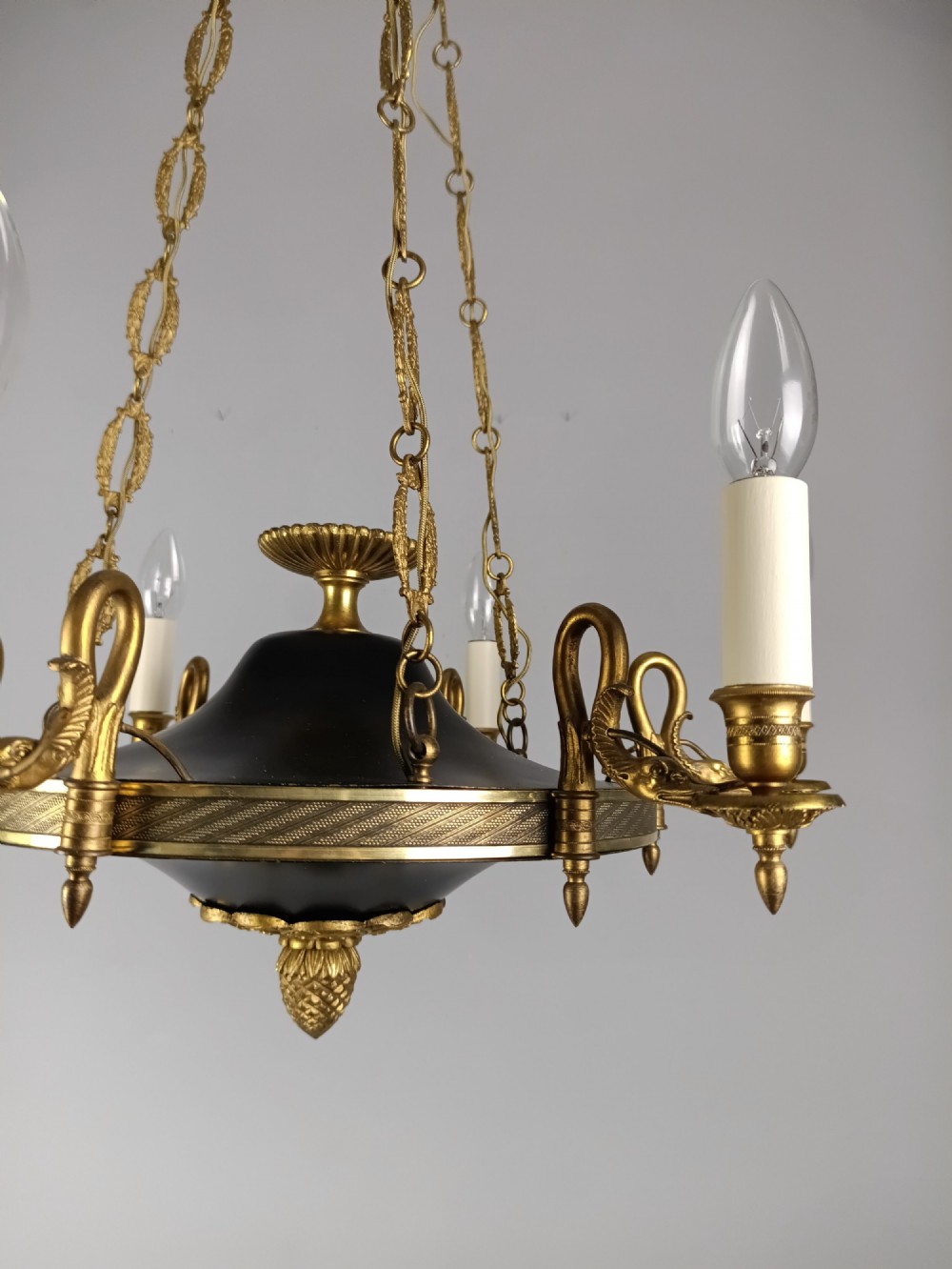 French 6 Light Empire Chandelier View XI