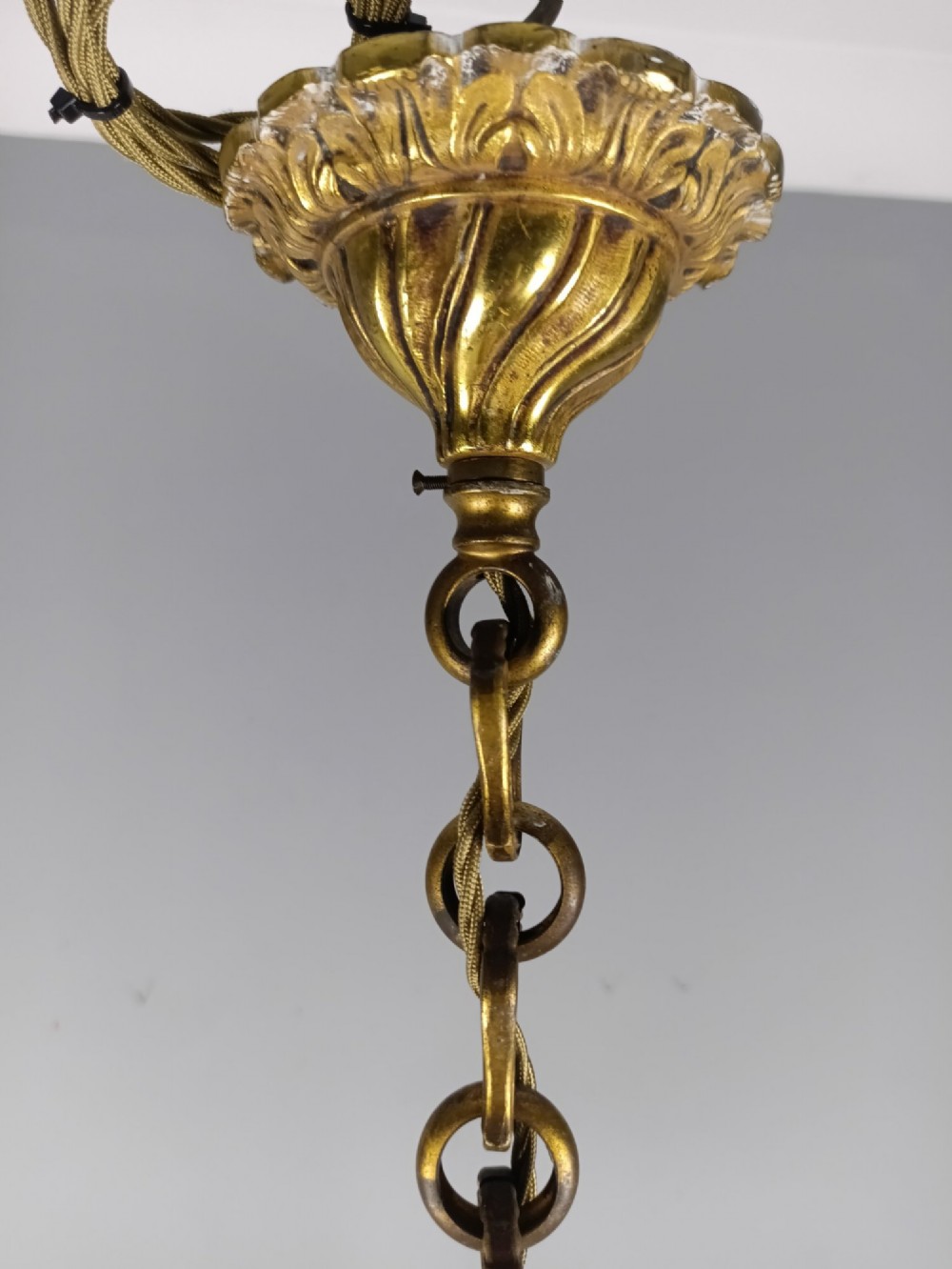 French 6 Light Empire Chandelier View II