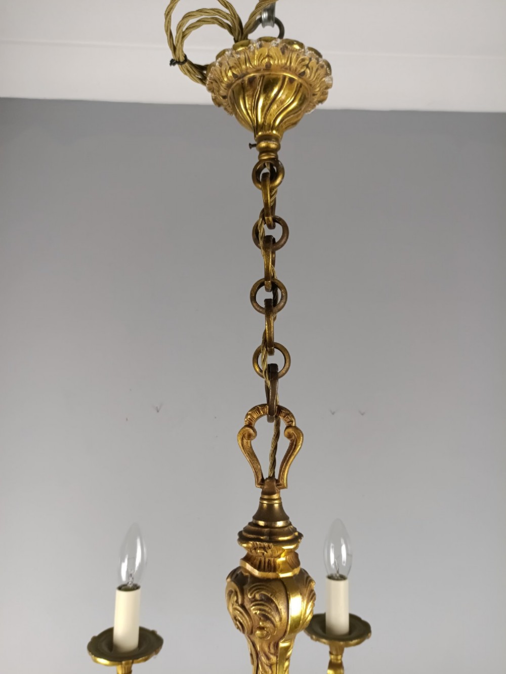 French 6 Light Empire Chandelier View VI