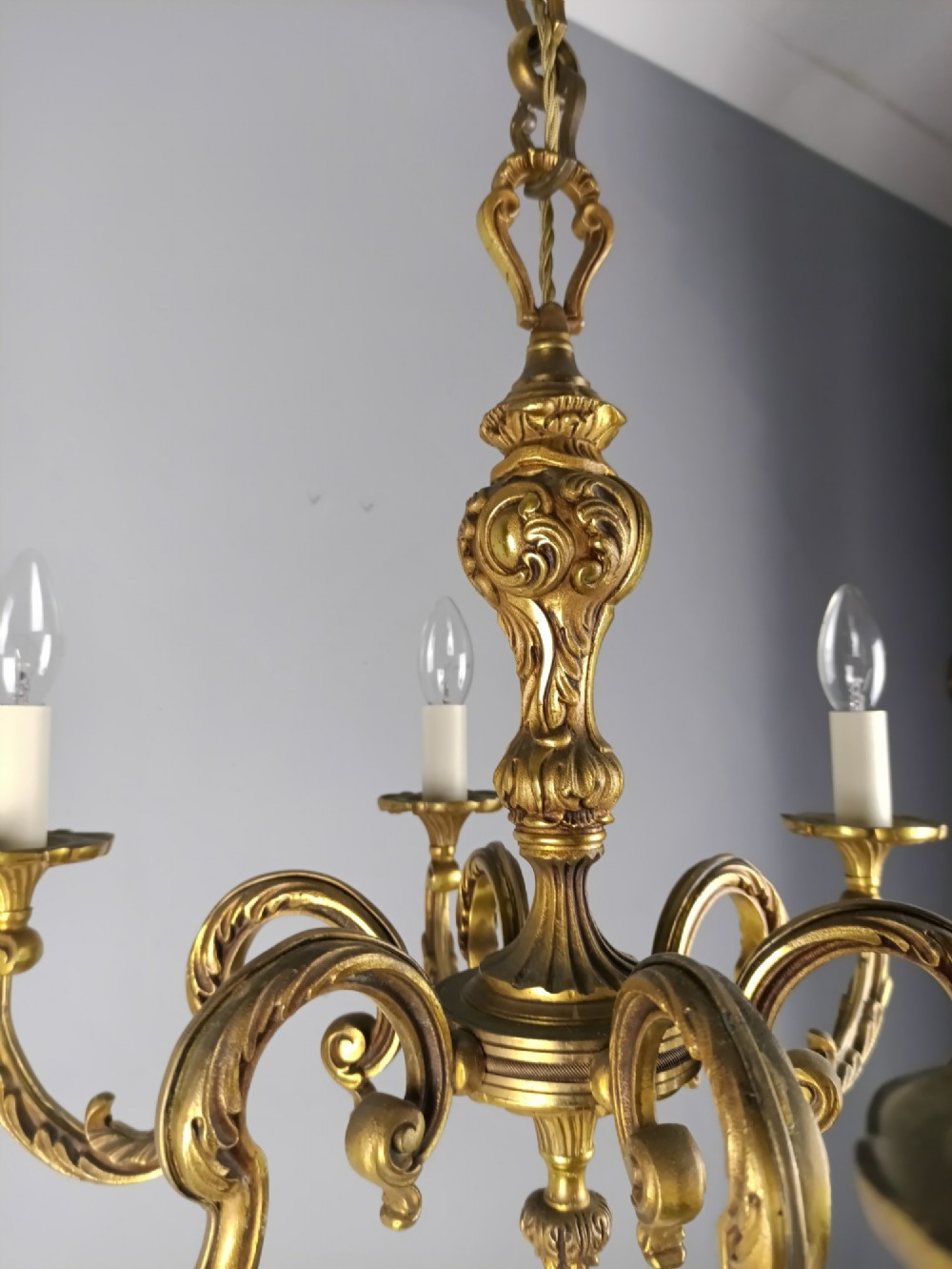 French 6 Light Empire Chandelier View VII