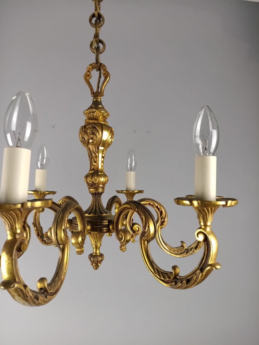 French 6 Light Empire Chandelier View VIII