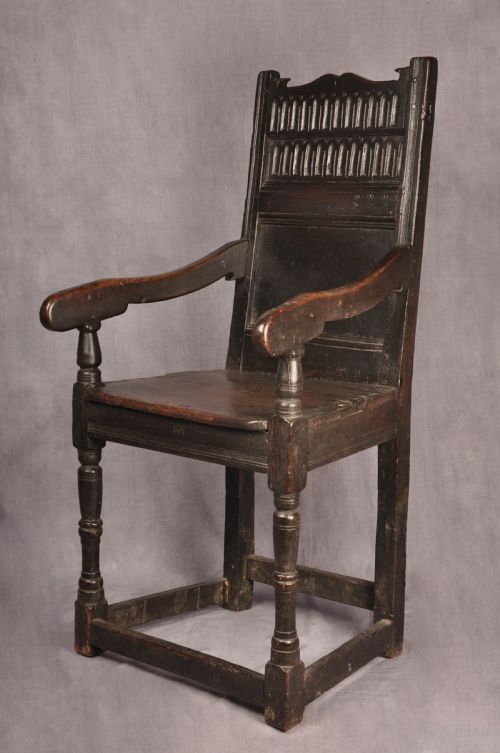 17TH CENTURY OAK WAINSCOT CHAIR - ADDITIONAL PHOTO 2
