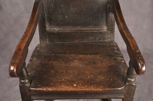 17TH CENTURY OAK WAINSCOT CHAIR - ADDITIONAL PHOTO 4