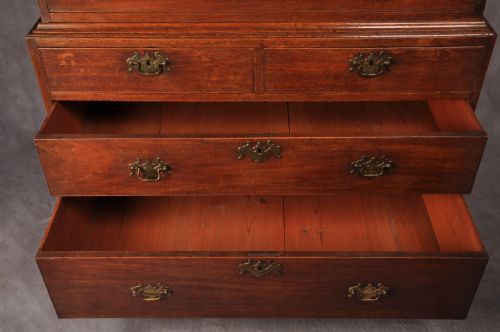18TH CENTURY MAHOGANY SECRETAIRE TALLBOY - ADDITIONAL PHOTO 6