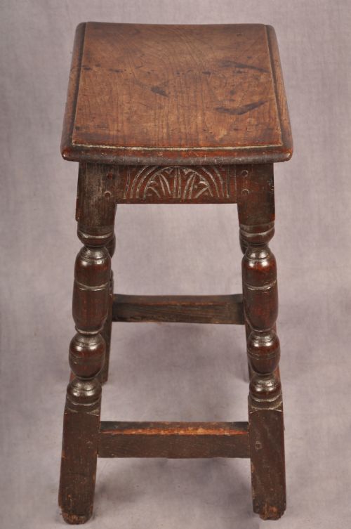 17TH CENTURY OAK JOINT STOOL - ADDITIONAL PHOTO 5