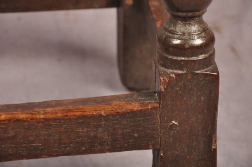 17TH CENTURY OAK JOINT STOOL - ADDITIONAL PHOTO 8