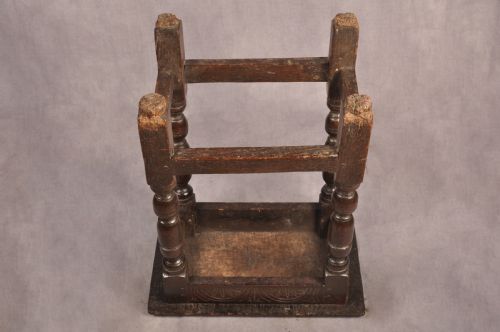 17TH CENTURY OAK JOINT STOOL - ADDITIONAL PHOTO 10