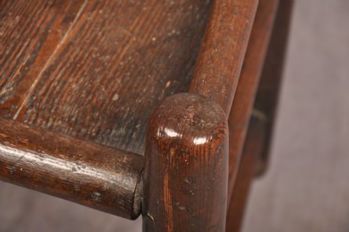 A NEAR PAIR OF 17TH CENTURY ASH TURNERS CHAIRS - ADDITIONAL PHOTO 2