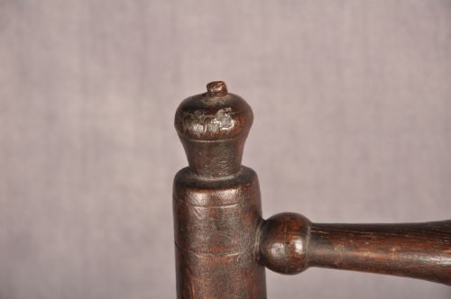A NEAR PAIR OF 17TH CENTURY ASH TURNERS CHAIRS - ADDITIONAL PHOTO 10