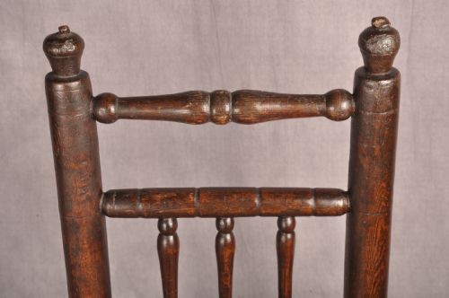 A NEAR PAIR OF 17TH CENTURY ASH TURNERS CHAIRS - ADDITIONAL PHOTO 11