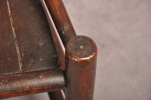 A NEAR PAIR OF 17TH CENTURY ASH TURNERS CHAIRS - ADDITIONAL PHOTO 12