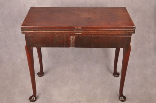 FINE 18TH CENTURY MAHOGANY TRIPLE TOP CARD TABLE - ADDITIONAL PHOTO 18