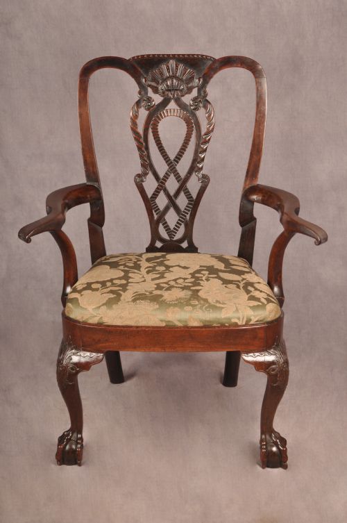 FINE RARE 18TH CENTURY IRISH MAHOGANY ARMCHAIR - ADDITIONAL PHOTO 1