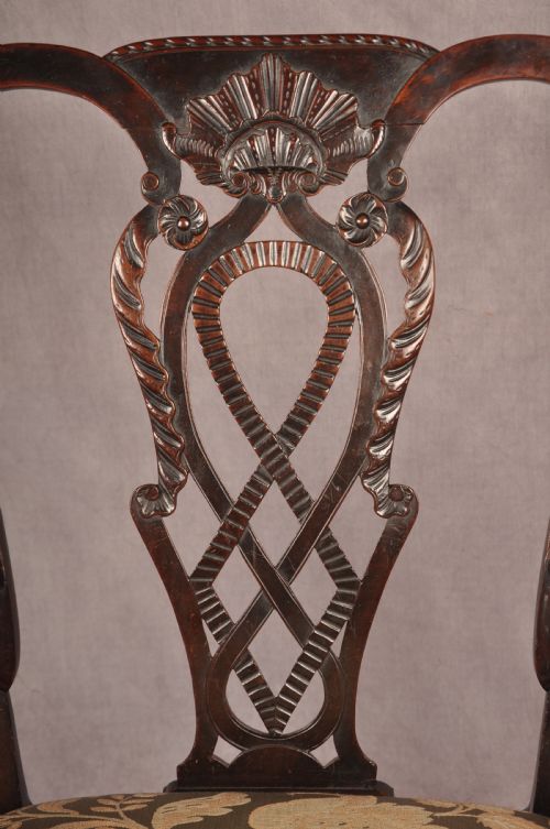 FINE RARE 18TH CENTURY IRISH MAHOGANY ARMCHAIR - ADDITIONAL PHOTO 5