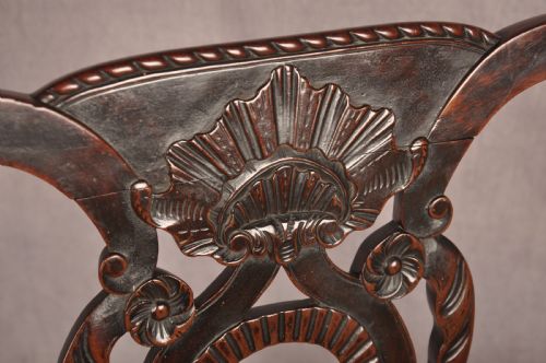 FINE RARE 18TH CENTURY IRISH MAHOGANY ARMCHAIR - ADDITIONAL PHOTO 8