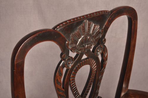 FINE RARE 18TH CENTURY IRISH MAHOGANY ARMCHAIR - ADDITIONAL PHOTO 10
