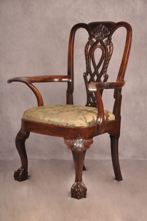 FINE RARE 18TH CENTURY IRISH MAHOGANY ARMCHAIR - ADDITIONAL PHOTO 13