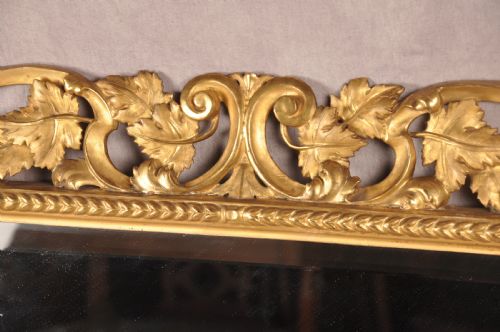 LARGE EARLY 19TH CENTURY FLORENTINE GILTWOOD MIRROR - ADDITIONAL PHOTO 2