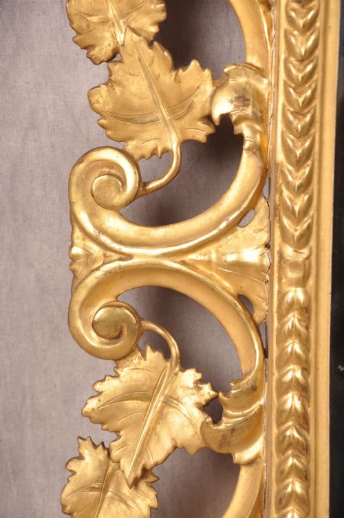 LARGE EARLY 19TH CENTURY FLORENTINE GILTWOOD MIRROR - ADDITIONAL PHOTO 3