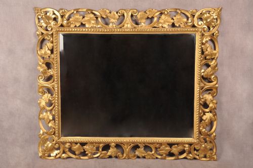 LARGE EARLY 19TH CENTURY FLORENTINE GILTWOOD MIRROR - ADDITIONAL PHOTO 6
