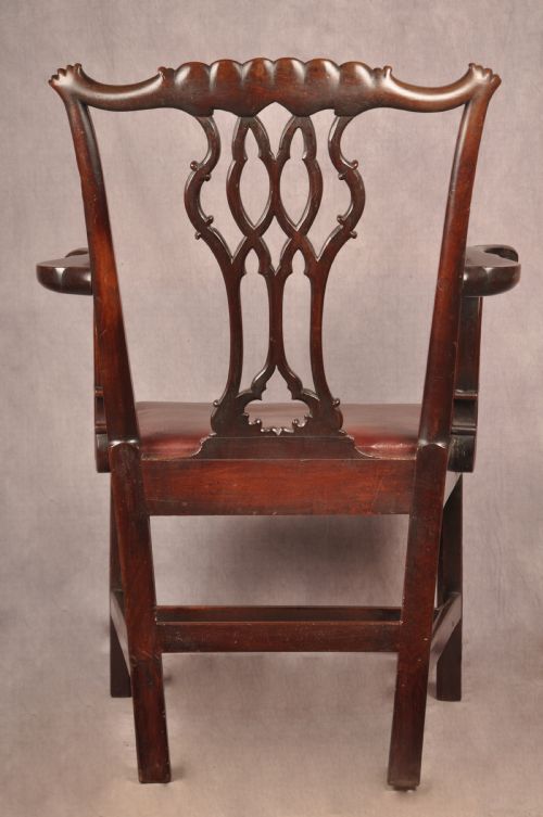 FINE 18TH CENTURY GOTHIC CHIPPENDALE ARMCHAIR - ADDITIONAL PHOTO 13