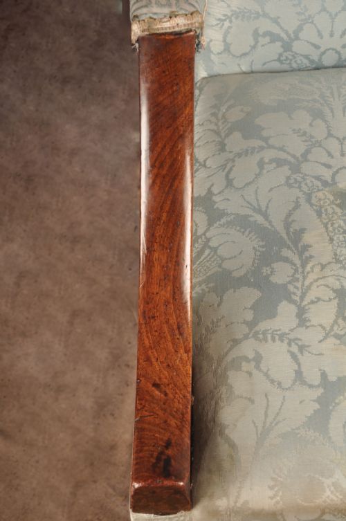18TH CENTURY GAINSBOROUGH MAHOGANY LIBRARY CHAIR - ADDITIONAL PHOTO 4