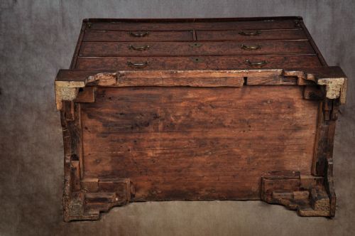 FINE 17TH CENTURY MULBERRY BUREAU IN THE MANNER OF COXED WOSTER - ADDITIONAL PHOTO 14