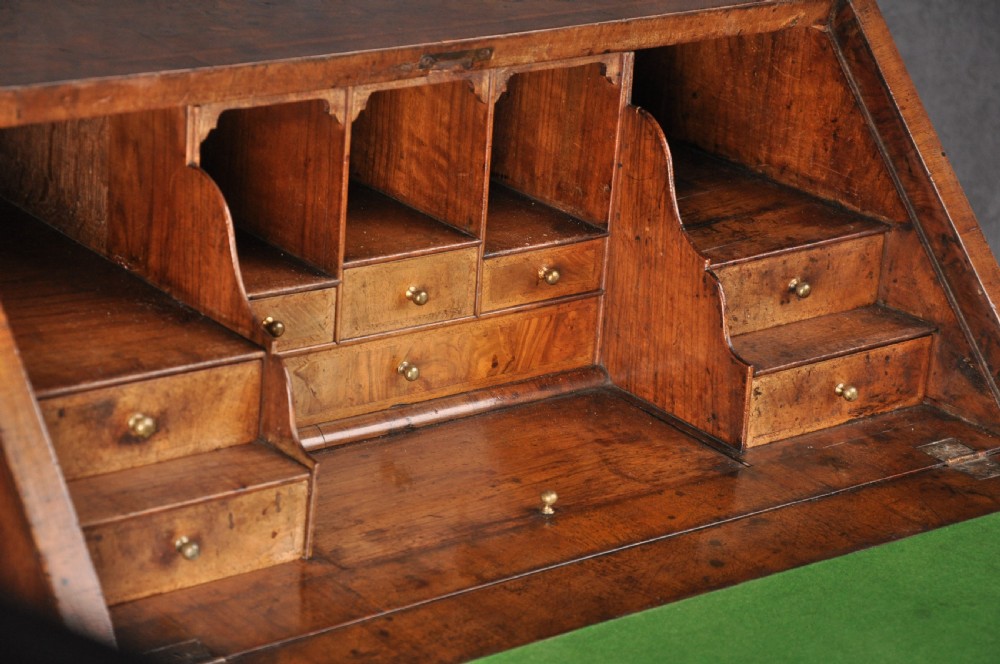 Small Early 18th Century Walnut Bureau View III