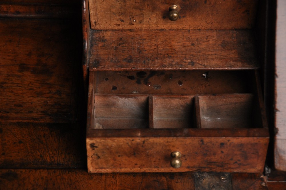 Small Early 18th Century Walnut Bureau View IV