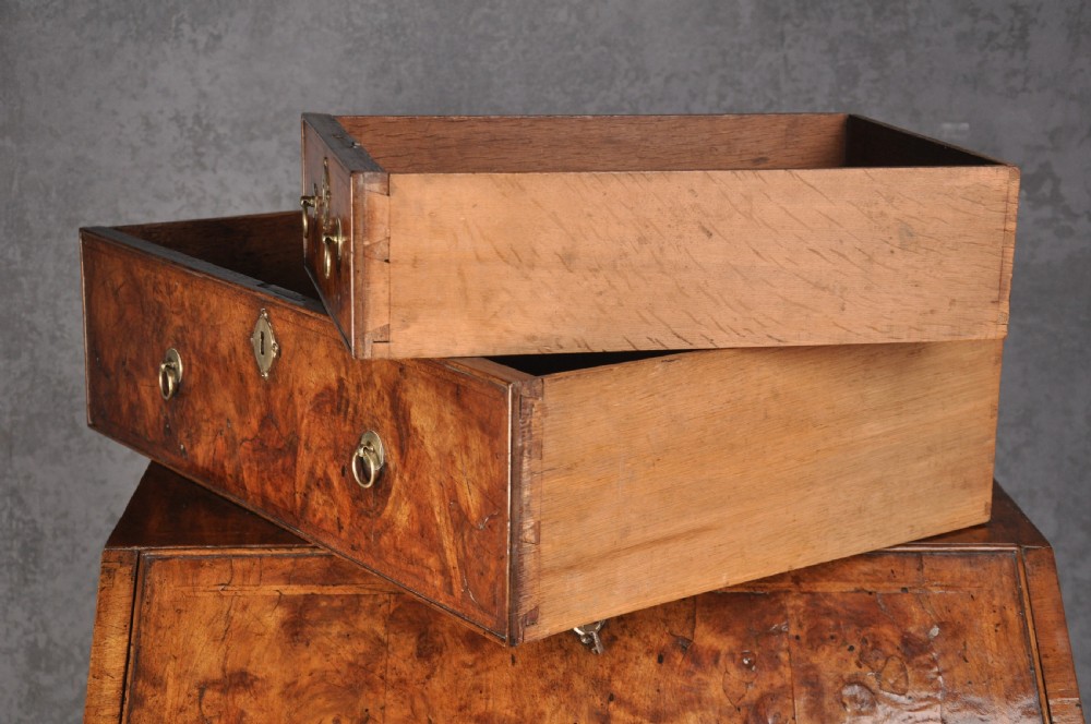 Small Early 18th Century Walnut Bureau View IX