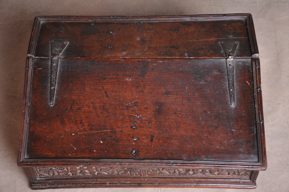 17th Century Oak Bible Box  View IV