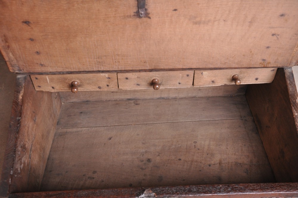 17th Century Oak Bible Box  View V
