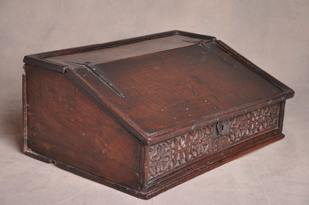 17th Century Oak Bible Box  View IX
