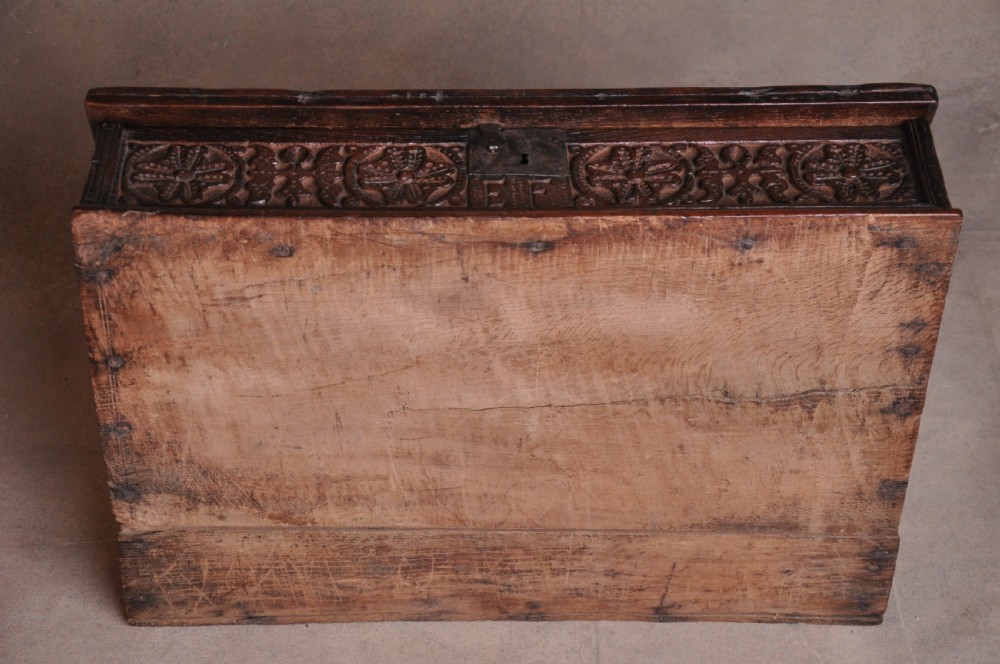 17th Century Oak Bible Box  View XII