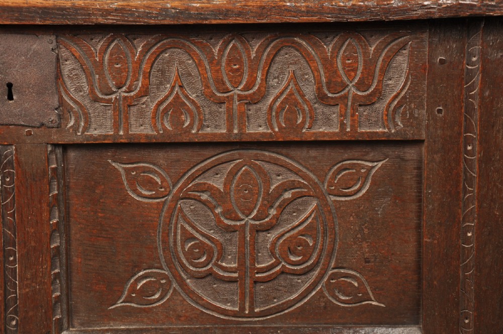 Small 17th Century Oak Coffer  View V