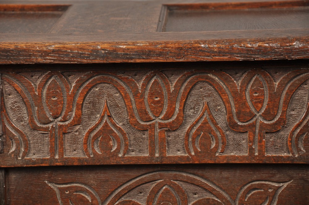 Small 17th Century Oak Coffer  View VI