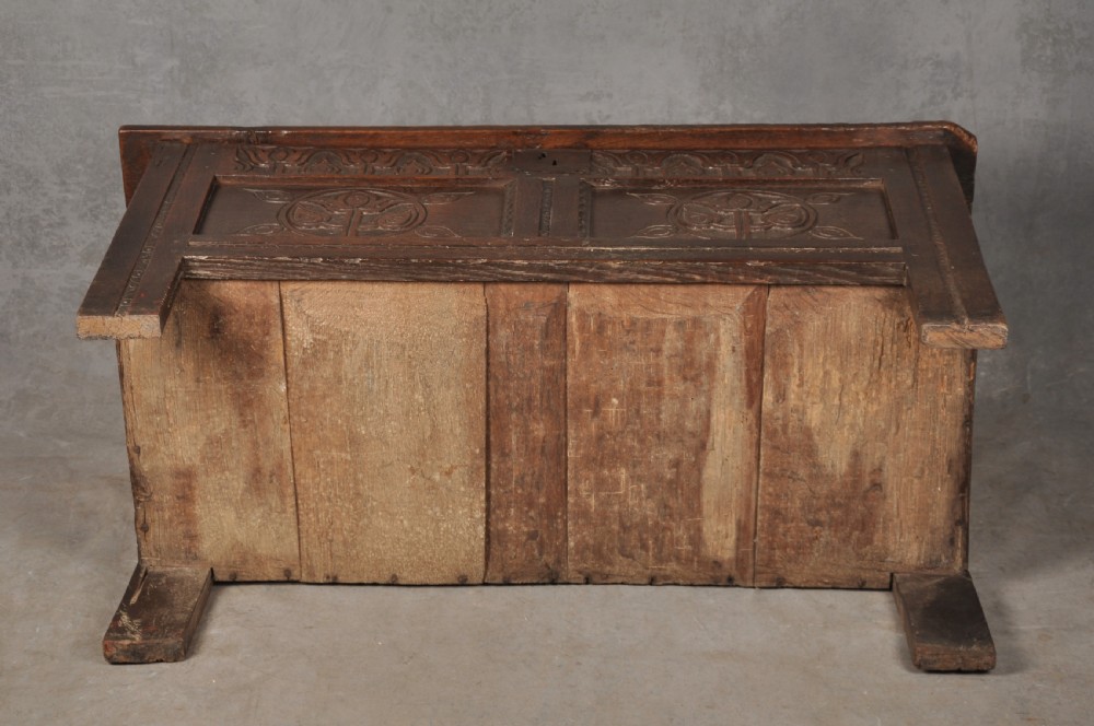 Small 17th Century Oak Coffer  View X