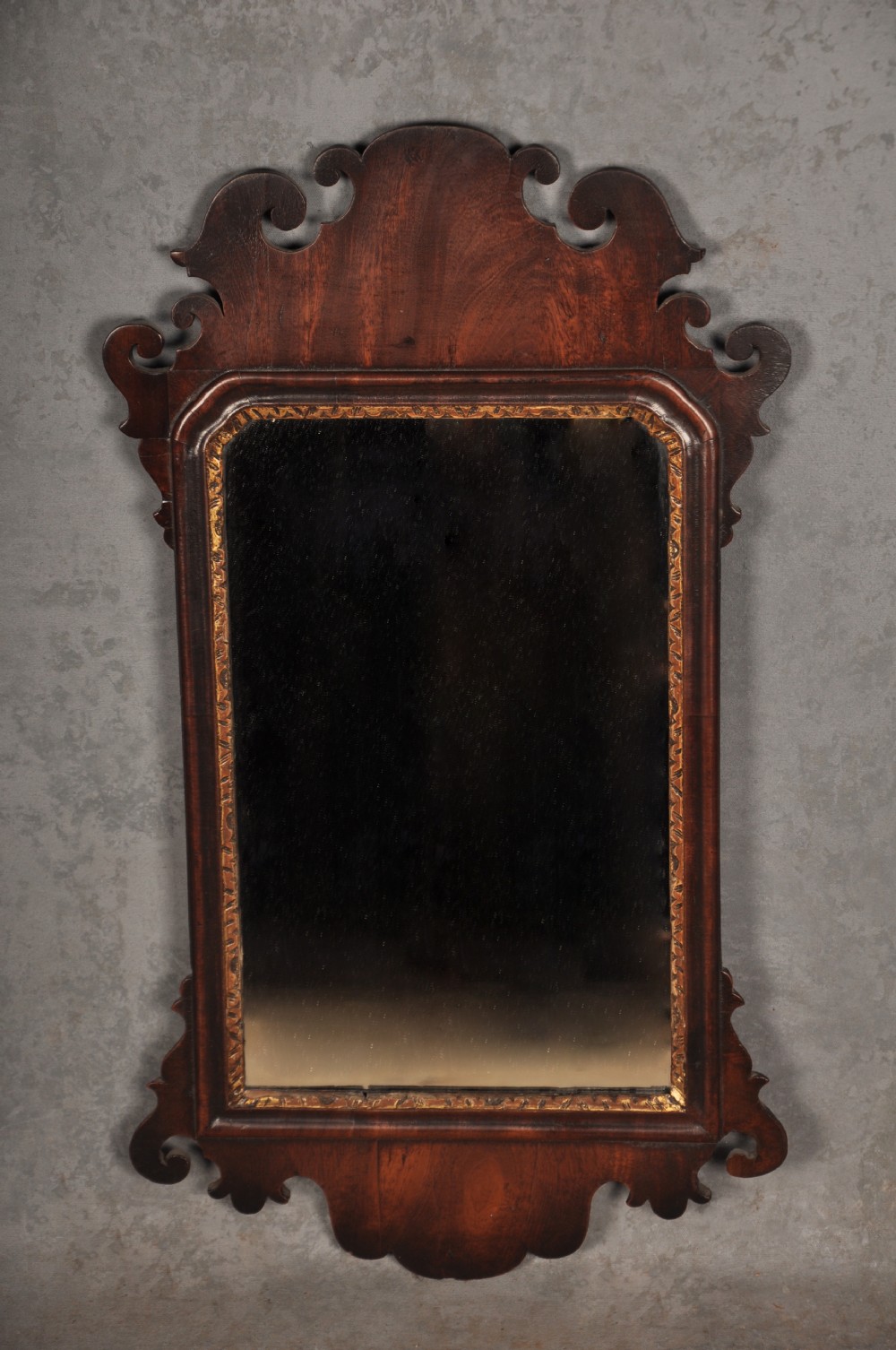 Small 18th Century Mahogany Chippendale Mirror