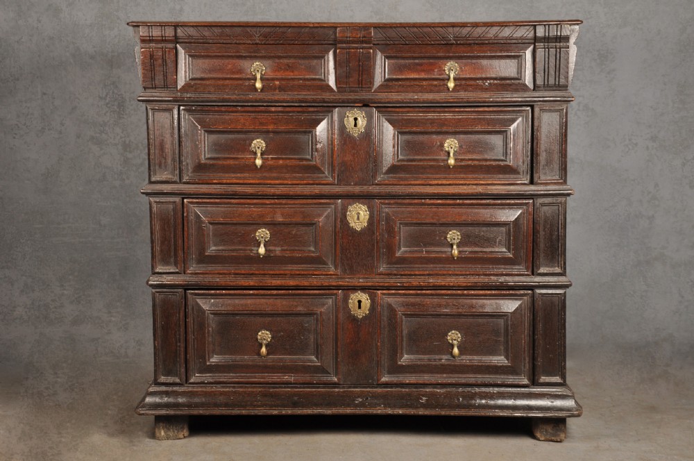 Charles II Oak Chest Of Drawers