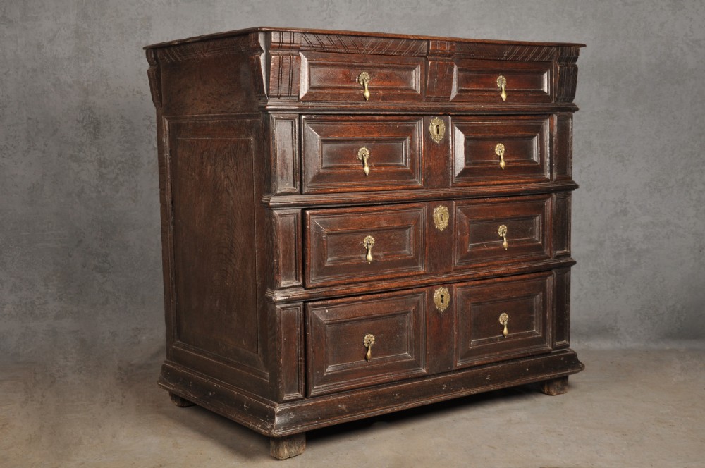 Charles II Oak Chest Of Drawers View XV