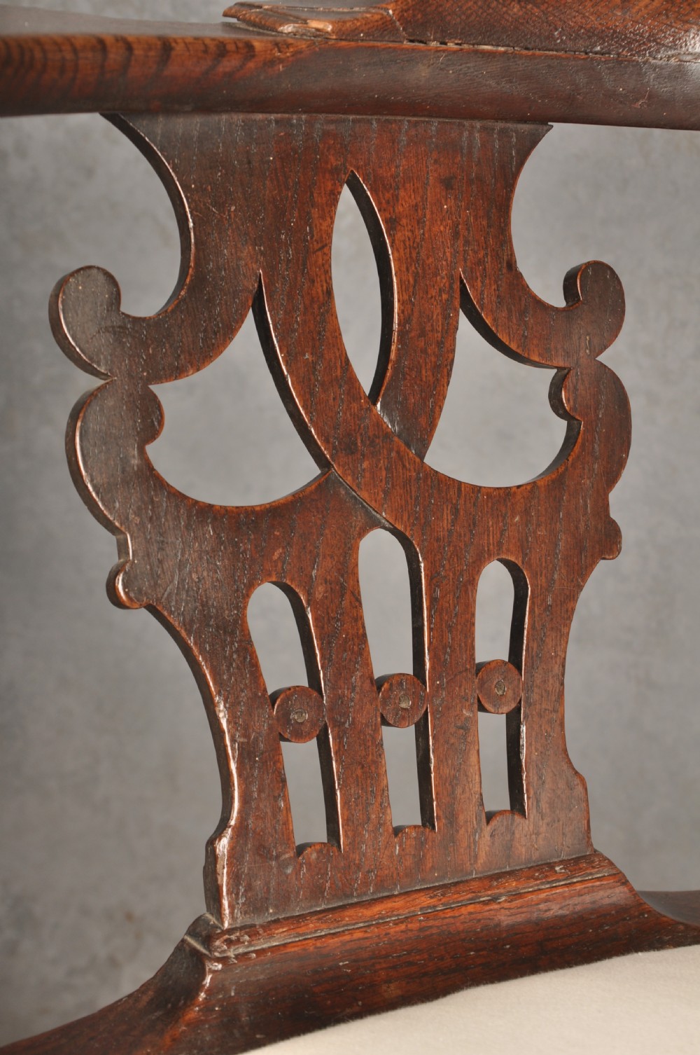 Fine 18th Century Oak Corner Chair View VII