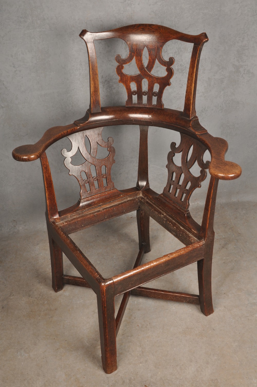 Fine 18th Century Oak Corner Chair View X