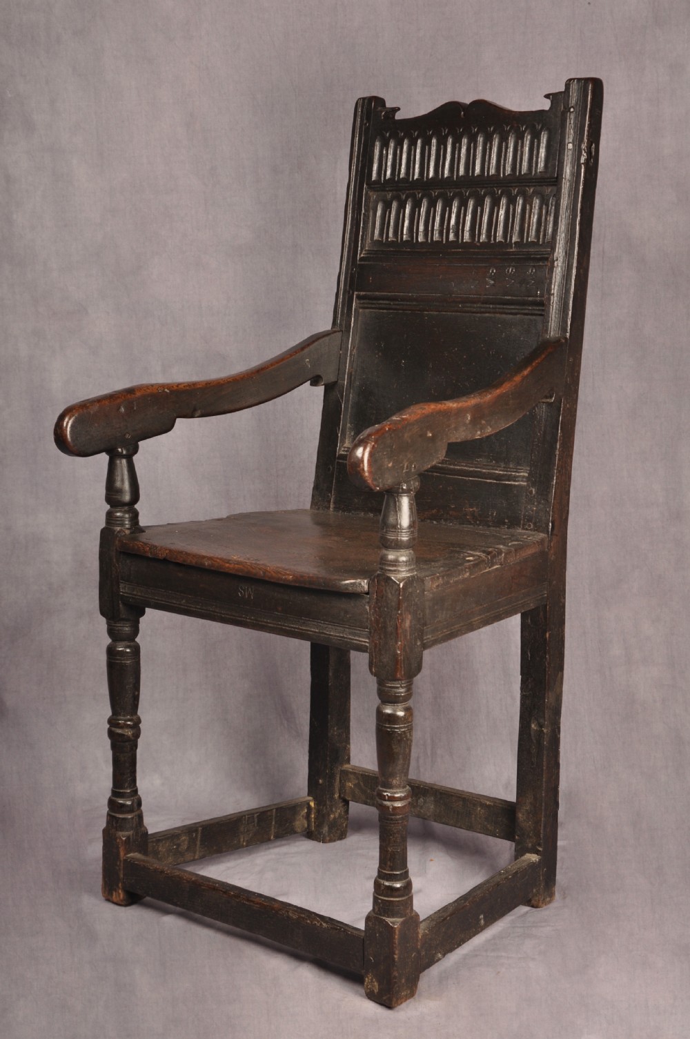 17th Century Oak Wainscot Chair View III