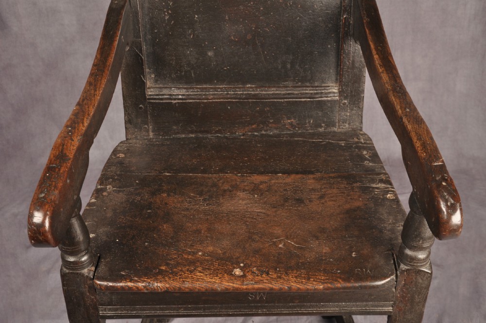 17th Century Oak Wainscot Chair View V