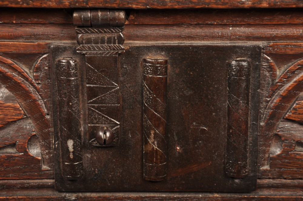 17th Century Oak Coffer View III