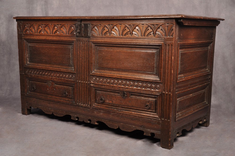 17th Century Oak Coffer View XXIII